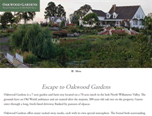 Tablet Screenshot of oakwood-gardens.com